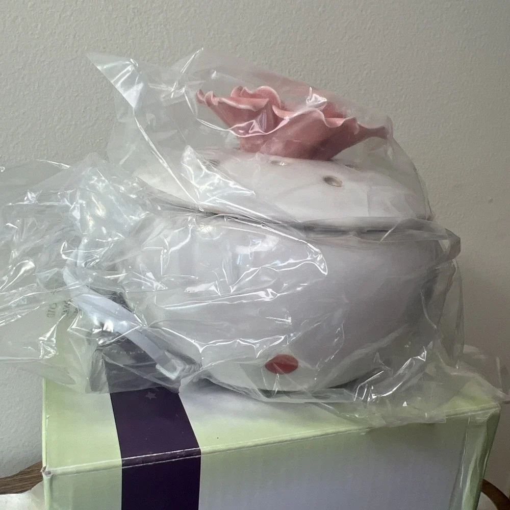 Scentsy‎ In Bloom Element Warmer Retired Pink Flower Wax Warmer NIB